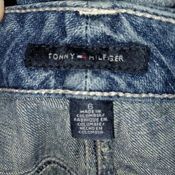 Tommy Hilfiger Y2K Vintage Denim Shorts Size 6 - Picture 4 of 6
